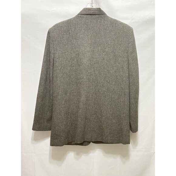 Alfred Dunner Womens 10 Gray 100 % Wool Blazer Jacket - Picture 8 of 10